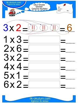 Çocuklar İçin toplam işlemi yaprak testleri 